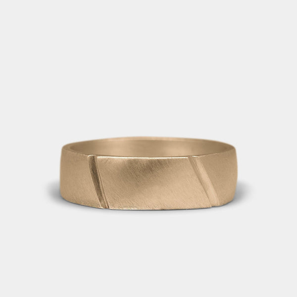 Etched Pentagon Ring